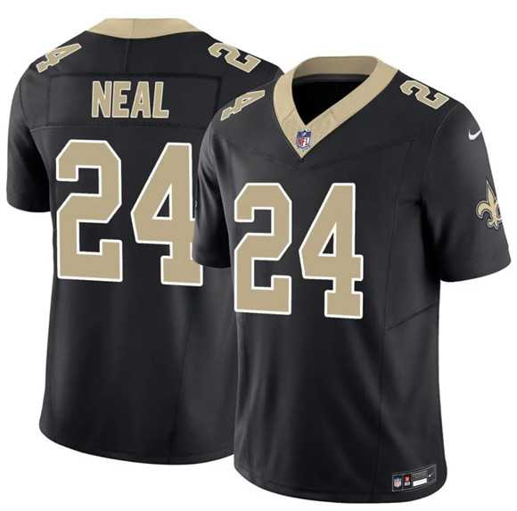 Mens New Orleans Saints #24 Devin Neal Black 2025 F.U.S.E Vapor Limited Stitched Jersey Dzhi