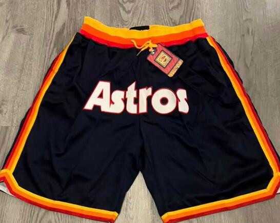 Mens Houston Astros Shorts(Run Small)