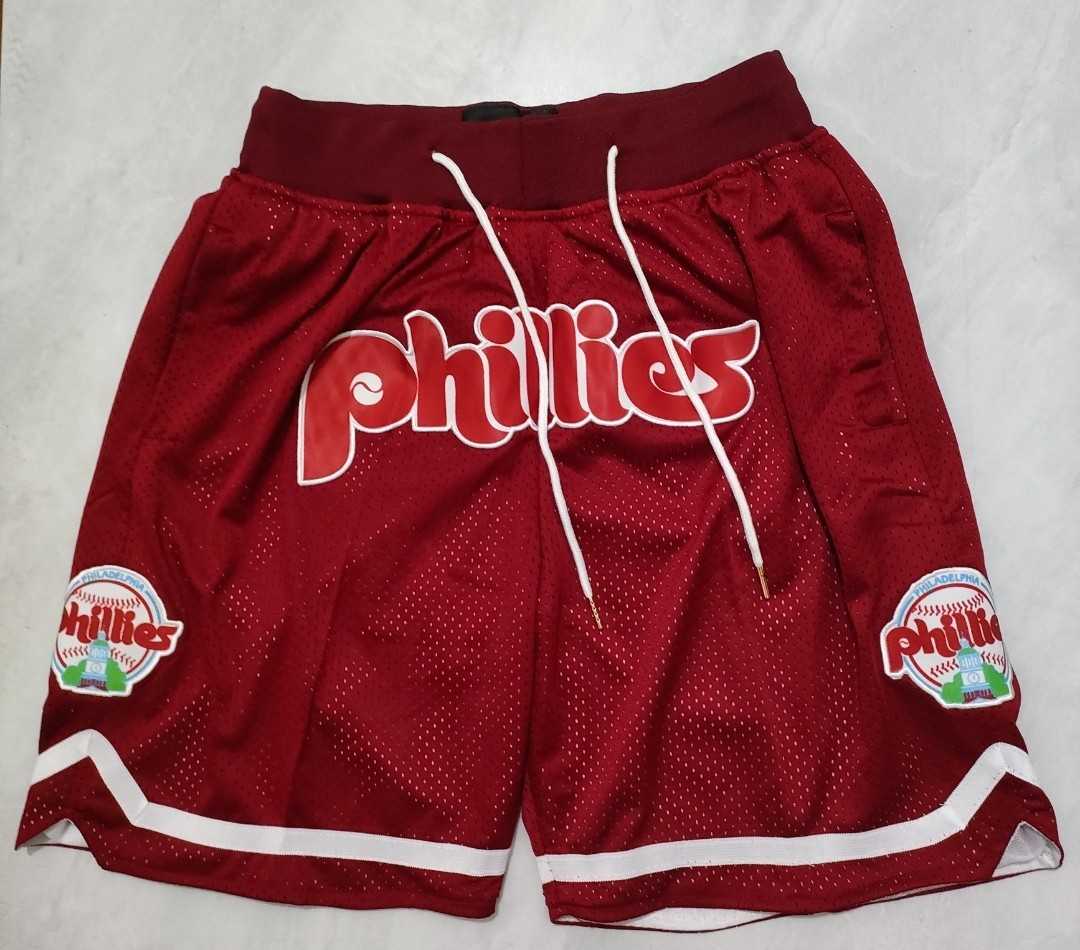 Mens Philadelphia Phillies Red Just Don Shorts Shorts