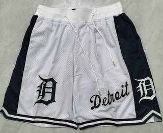 Mens Detroit Tigers White Just Don Shorts Shorts