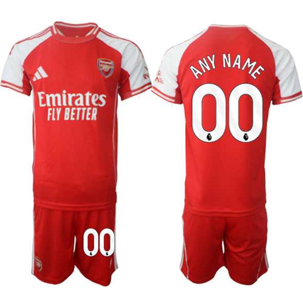 Mens Arsenal F.C Custom Red 2025 Home Soccer Jersey Suit