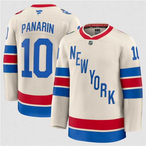 Mens New York Rangers #10 Artemi Panarin Cream 2026 Winter Classic Stitched Hockey Jersey Dzhi
