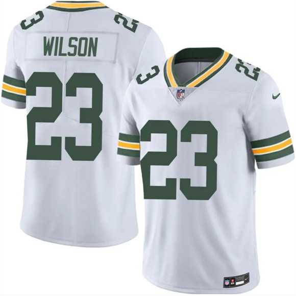 Mens Green Bay Packers #23 Emanuel Wilson White 2025 Vapor Untouchable Limited Stitched Jersey Dzhi