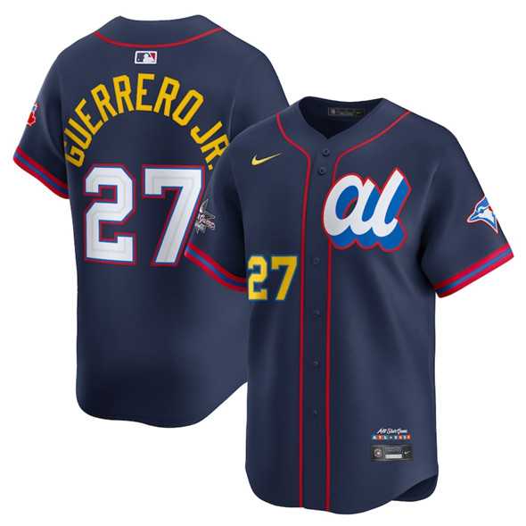 Mens American League #27 Vladimir Guerrero Jr. Navy 2025 All-Star Edition Limited Stitched Baseball Jersey