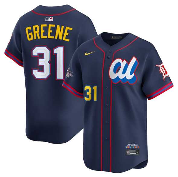 Mens American League #31 Riley Greene Navy 2025 All-Star Edition Limited Stitched Baseball Jersey