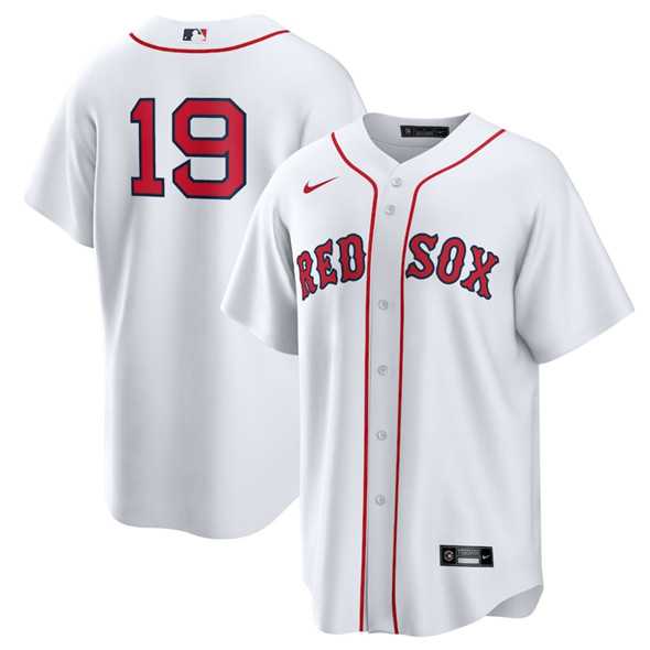 Mens Boston Red Sox #19 Roman Anthony White No Name Cool Base Stitched Baseball Jersey Dzhi