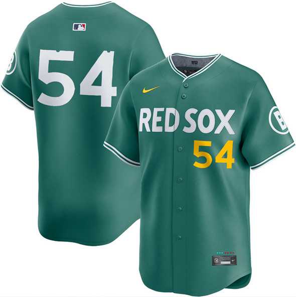 Mens Boston Red Sox #54 Lucas Giolito Green 2025 City Connect Limited Stitched jersey Dzhi