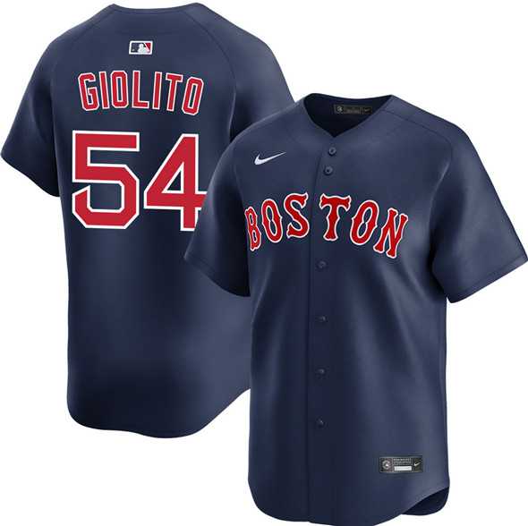 Mens Boston Red Sox #54 Lucas Giolito Navy Alternate Limited Stitched Baseball Jersey Dzhi