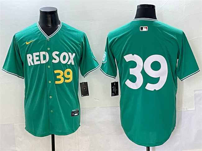 Mens Boston Red Sox #39 Marcelo Mayer Green 2025 City Connect Limited Stitched Baseball Jersey