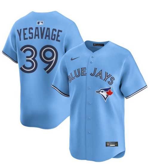 Mens Toronto Blue Jays #39 Trey Yesavage Powder Blue MLB Player Jersey Dzhi