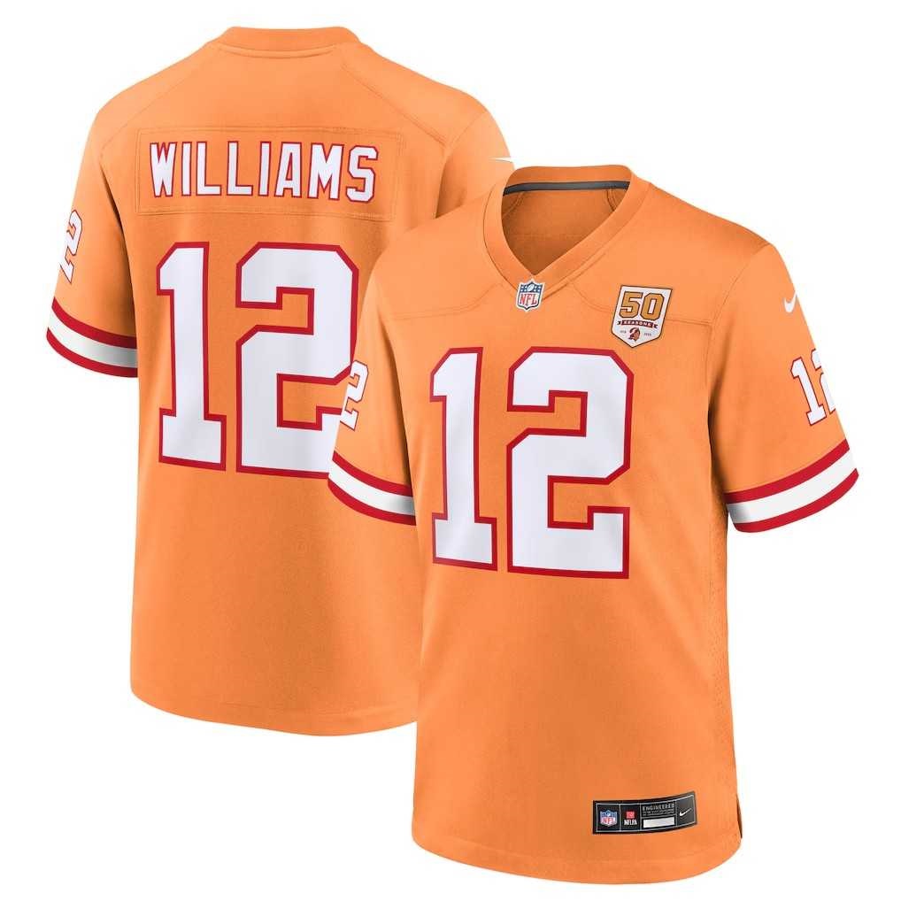 Men & Women & Youth Tampa Bay Buccaneers #12 Doug Williams Orange Vapor Untouchable Stitched Jersey