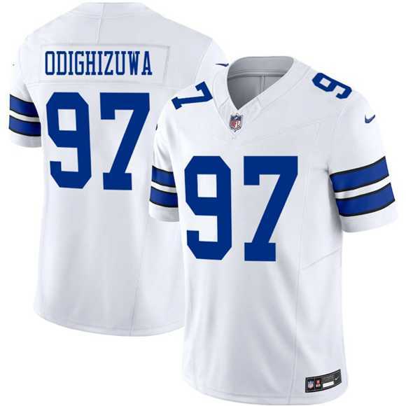 Men & Women & Youth Dallas Cowboys #97 Osa Odighizuwa White 2025 F.U.S.E Vapor Untouchable Limited Stitched Jersey