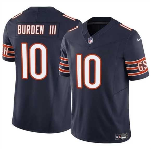 Mens Chicago Bears #10 Luther Burden III Navy 2025 F.U.S.E. Vapor Untouchable Limited Stitched Jersey Dzhi