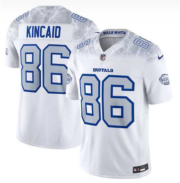 Mens Buffalo Bills #86 Dalton Kincaid White 2025 F.U.S.E. Rivalries Vapor Limited Football Stitched Jersey Dzhi->->