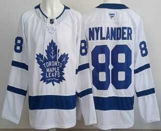 Mens Toronto Maple Leafs #88 William Nylander White Authentic Jersey