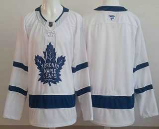 Mens Toronto Maple Leafs Blank White Authentitc Jersey