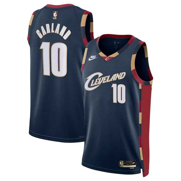 Mens Cleveland Cavaliers #10 Darius Garland Navy 2025 Classic Edition Stitched Jersey Dzhi