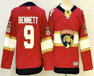 Youth Florida Panthers #9 Sam Bennett Red Authentic Jersey