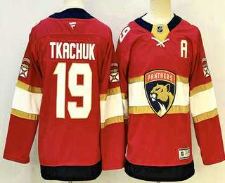Youth Florida Panthers #19 Matthew Tkachuk Red Authentic Jersey
