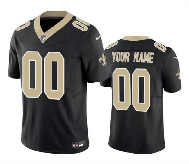 Mens New Orleans Saints Active Player Custom Black F.U.S.E.Vapor Limited Stitched Football Jersey