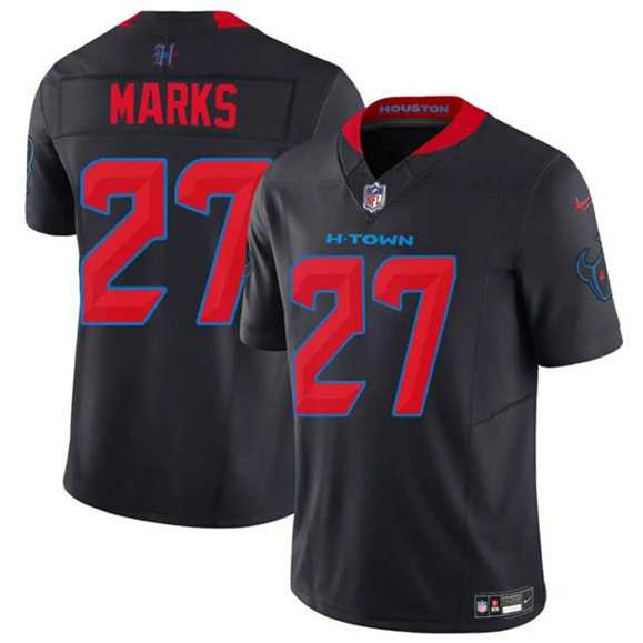 Mens Houston Texans #27 Woody Marks Navy 2nd Alternate 2025 F.U.S.E. Vapor Limited Stitched Jersey Dzhi