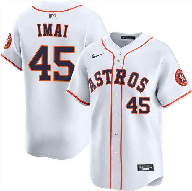 Mens Houston Astros #45 Tatsuya Imai White 2026 Home Limited Stitched Jersey Dzhi