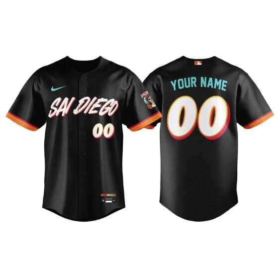 Mens San Diego Padres Custom 2026 City Connect Stadium Baseball Stitched Jersey