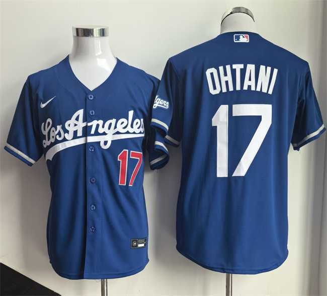 Mens Los Angeles Dodgers #17 Shohei Ohtani Royal 2026 Gold Collection Stadium Stitched Jersey
