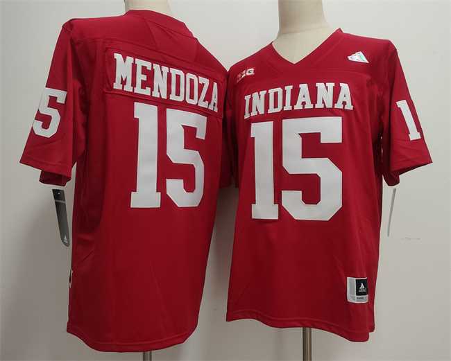 Mens Indiana Hoosiers #15 Fernando Mendoza Red 2026 Stitched Basketball Jersey->->NCAA Jersey