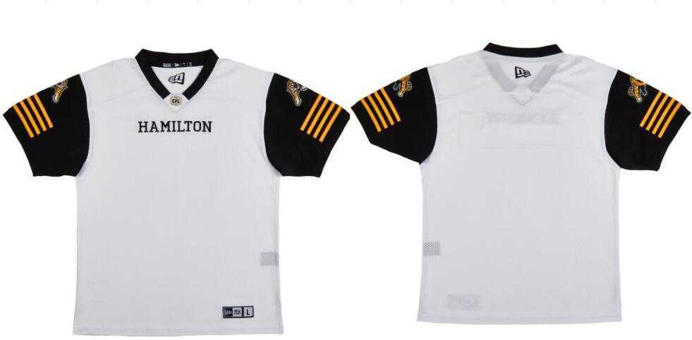 CFL Hamilton Tiger-Cats Blank Crested Away White Jersey