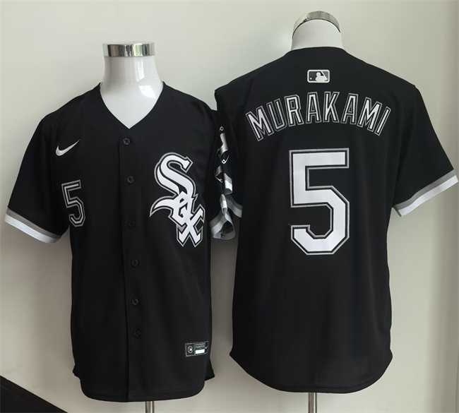 Mens Chicago White Sox #5 Munetaka Murakami Black 2025 Limited Stitched Jersey