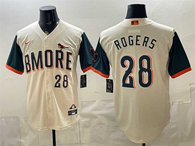 Mens Baltimore Orioles #28 Trevor Rogers Natural 2026 City Connect Stadium Stitched Jersey->baltimore orioles->MLB Jersey
