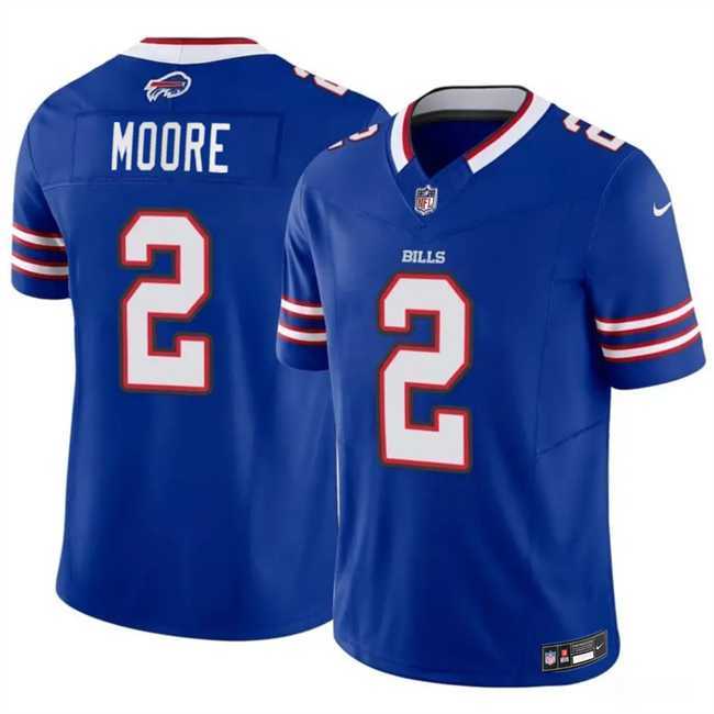 Mens Buffalo Bills #2 D.J. Moore Blue 2026 F.U.S.E. Vapor Untouchable Limited Stitched Jersey Dzhi