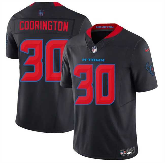 Mens Houston Texans #30 Brandon Codrington Navy 2nd Alternate 2026 F.U.S.E. Vapor Limited Stitched Jersey Dzhi