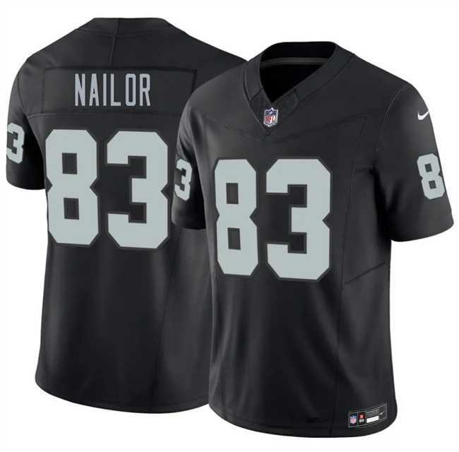 Mens Las Vegas Raiders #83 Jalen Nailor Black 2026 F.U.S.E. Vapor Untouchable Limited Stitched Jersey Dzhi