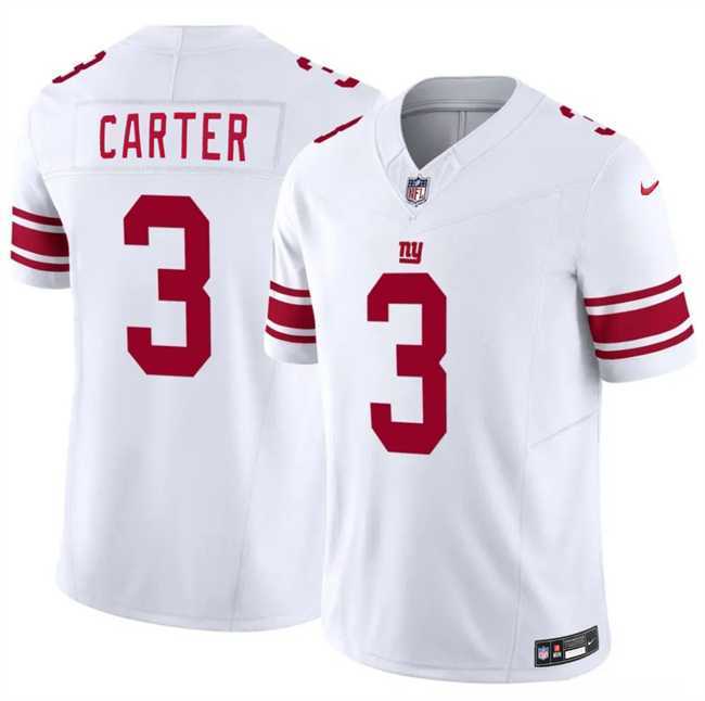 Mens New York Giants #3 Abdul Carter White 2026 F.U.S.E. Vapor Untouchable Limited Stitched Jersey Dzhi