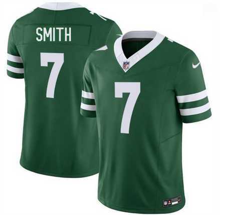 Mens New York Jets #7 Geno Smith Green 2025 F.U.S.E. Vapor Untouchable Limited Stitched Jersey Dzhi