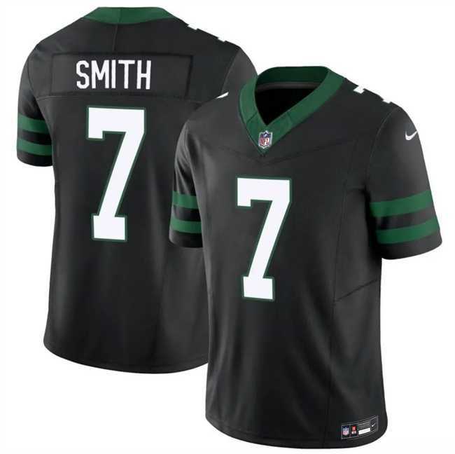 Mens New York Jets #7 Geno Smith Black 2025 F.U.S.E. Vapor Untouchable Limited Stitched Jersey Dzhi