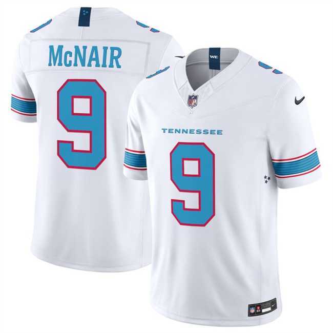 Mens Tennessee Titans #9 Steve McNair White 2026 F.U.S.E. Vapor Limited Stitched Jersey Dzhi