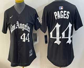 Womens Los Angeles Dodgers #44 Andy Pages Black Gothic Edition Vapor Premier Limited Jersey