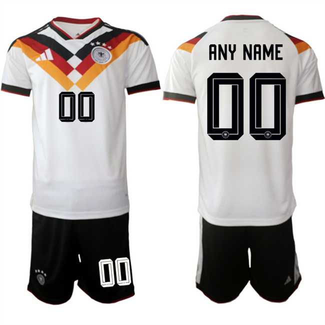 Mens Germany Custom White 2025-26 Home Soccer Jersey Suit