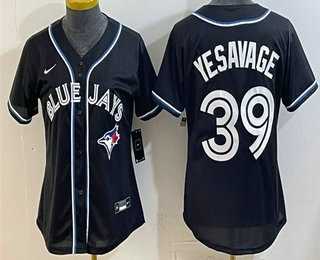 Womens Toronto Blue Jays #39 Trey Yesavage 2026 Black Fashion Cool Base Jersey