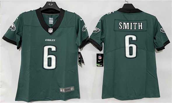 Womens Philadelphia Eagles #6 DeVonta Smith Green New Vapor Untouchable Limited Stitched Jersey