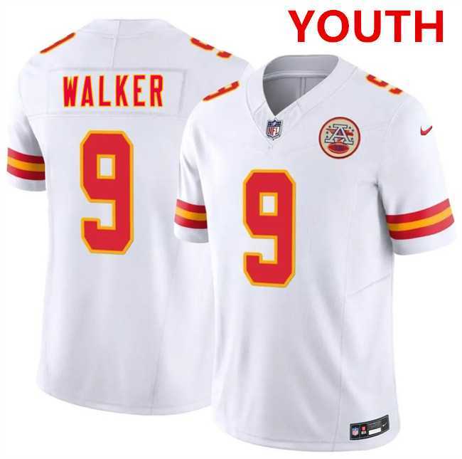 Youth Kansas city chiefs #9 kenneth walker iii white 2026 f.u.s.e. vapor untouchable limited stitched jersey Dzhi