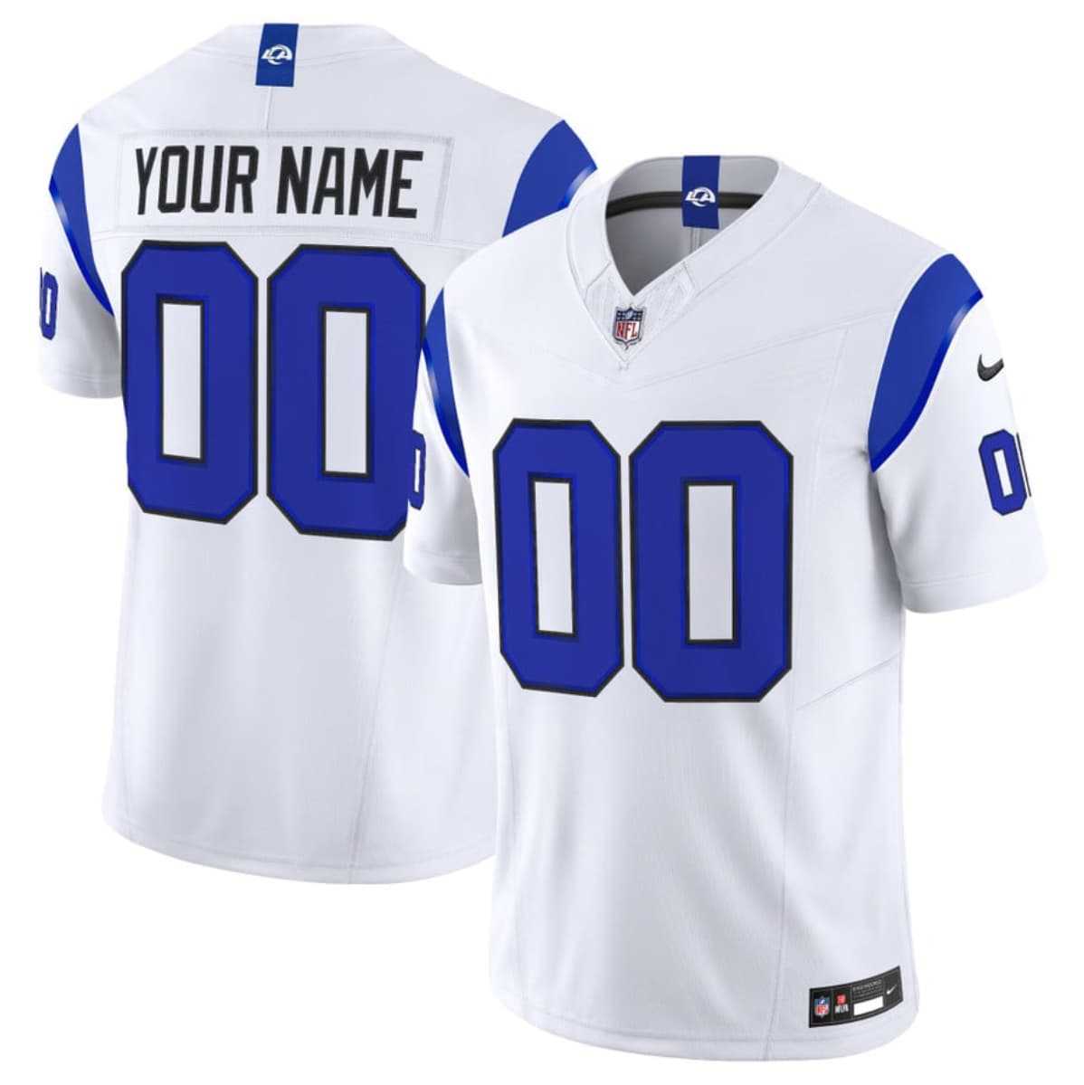 Mens Los Angeles Rams Active Player Custom White 2026 F.U.S.E. Vapor Limited Stitched Jersey->->Custom Jersey