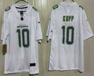 Mens Seattle Seahawks #10 Cooper Kupp Limited White Fashion Vapor Jersey