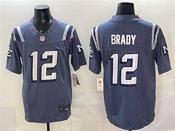 Mens New England Patriots #12 Tom Brady 2025 F.U.S.E. Rivalries Vapor Limited Stitched Jersey