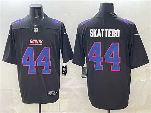 Mens New York Giants #44 Cam Skattebo Black Fashion Vapor Untouchable Limited Stitched Jersey