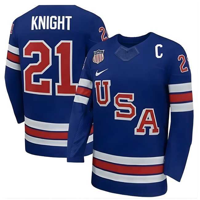 Mens USA #21 Knight Royal 2026 With C Patch Stitched Jersey Dzhi