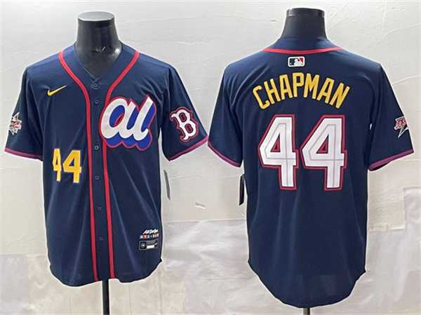 Mens American League #44 Aroldis Chapman Navy 2025 All-Star Edition Limited Stitched Jersey
